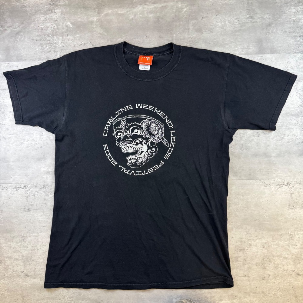 Vintage 2003 Carling Weekend Leeds Festival Metallica Linkin Park T-Shirt Large